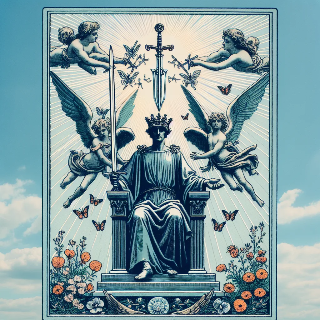 Arcanes mineures - Série Épées - Roi