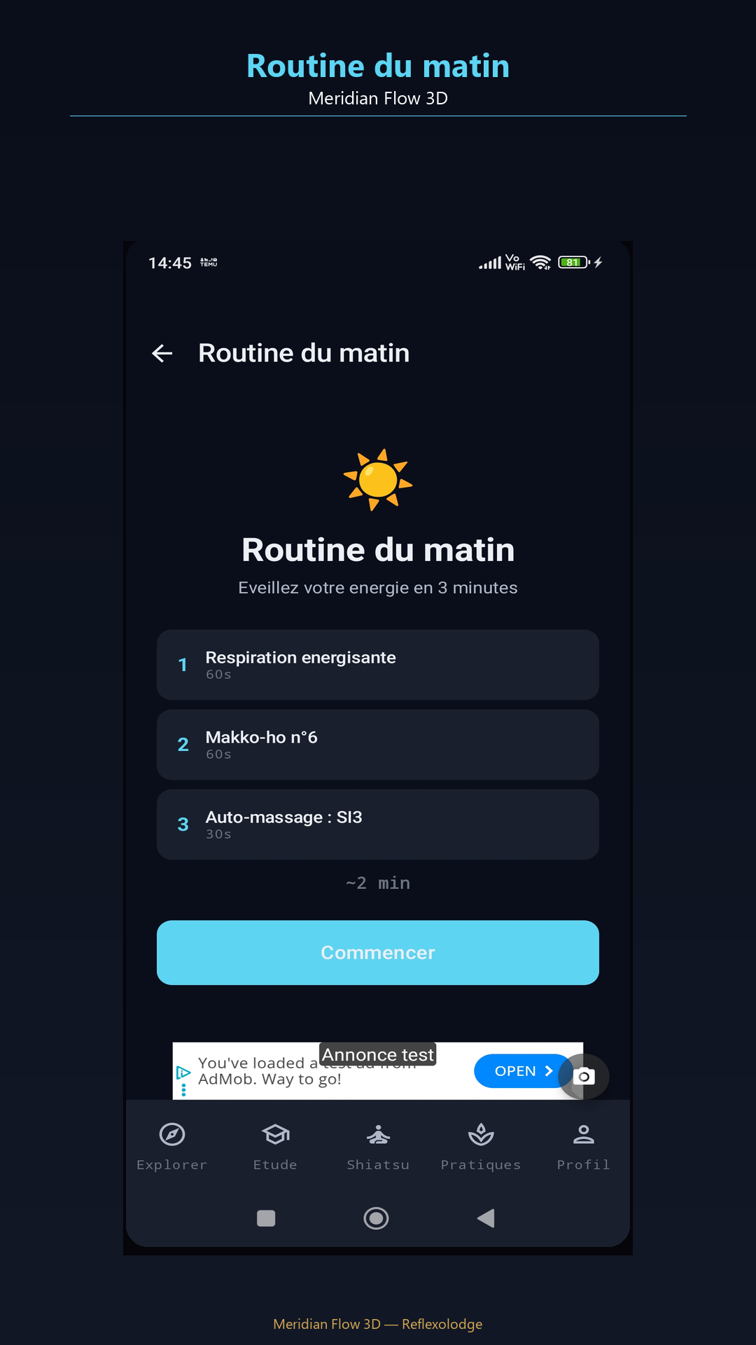 Routine du matin